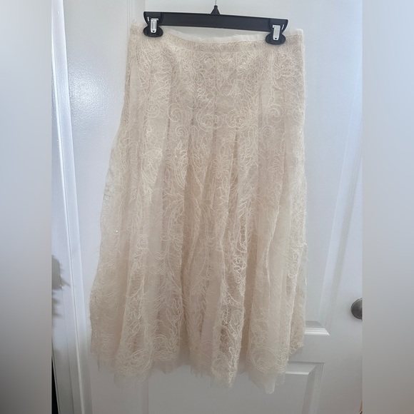 ZARA SEQUIN EMBROIDERED SKIRT - S - Picture 9 of 11